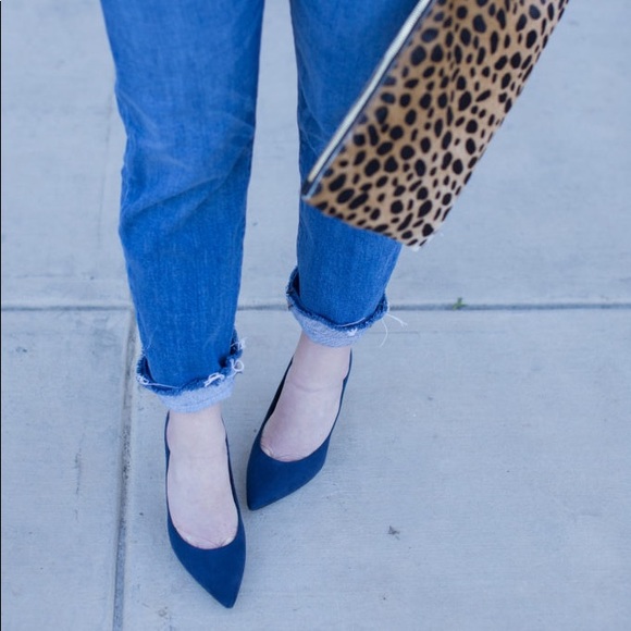 Ann Taylor Shoes - ✅ Ann Taylor Sz 7.5 Teal Suede Pumps Kitten Heel